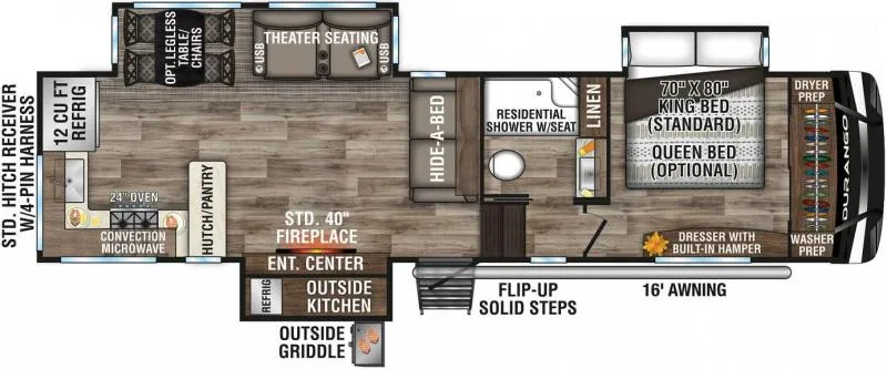 used Fifth Wheel Trailers Kz Durango for sale, in Mayfield, KY Thumbnail 2