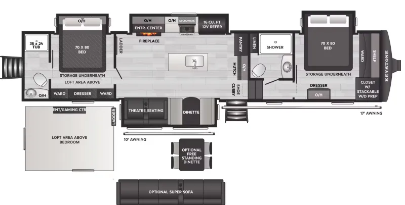 new Fifth Wheel Trailers Keystone RV Sprinter for sale, in Paducah, KY Thumbnail 2
