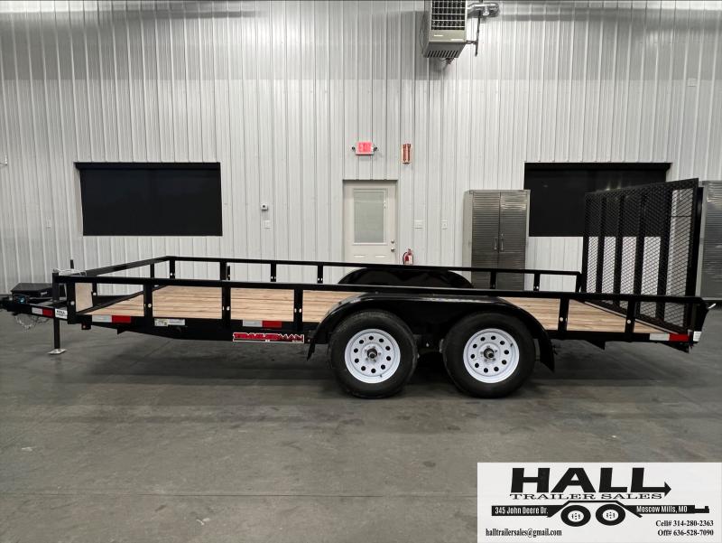 2022 Trailerman 76"x 16' 7K T/A Utility Trailer Trailers for Sale in Moscow Mills, MO Cargo