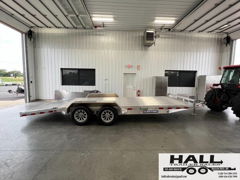 2025 Sure-Trac 7'x20' (16'+4') 7K C-Channel Aluminum Car Hauler Trailer 0yEBtopalb6x