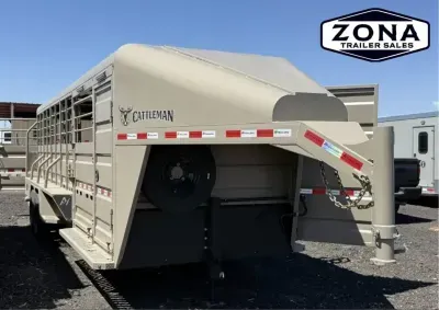 2027 Ascend Industries Cattleman 24ft Stock Combo - 8k Axles - Tack Room