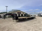 2027 Maxx-D Trailers LDB10240  40' x 102" Gooseneck Flatbed 15k EOH MAXX Ramps 