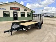 2026 Rice Trailers SST7612 76" X 12' Single Axle Stealth Solid Sides  