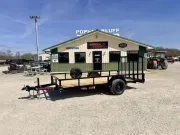 2026 Maxx-D Trailers S3X8314 83" x 14' Heavy Single Axle Utility W/ 4' Gate (5.2k GVWR) With Bra 