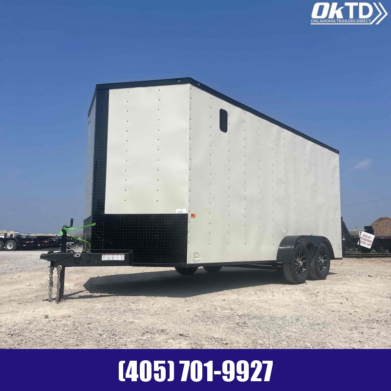 2022 Rock Solid Cargo 7' x 16' Tandem Axle 7K GVWR Enclosed Cargo Trailer w/ 7' Interior & Blackout Package 2022 Rock Solid Cargo 7' x 16' Tandem Axle 7K GVWR Enclosed Cargo Trailer w/ 7' Interior & Blackout Package