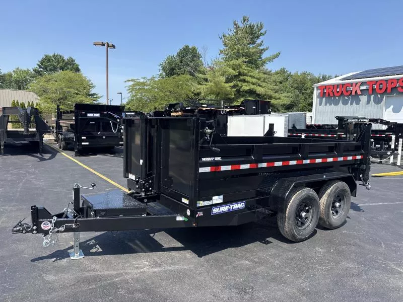 2026 Sure-Trac 82 IN x 12 HD Low Profile Dump Trailer  12K Telescopic