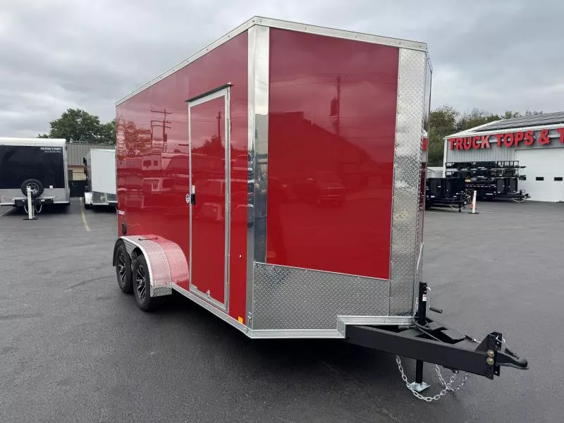 2026 Formula Trailers 7 x 14 Conquest Flat Top Sloped V-Nose Cargo / Enclosed Trailer
