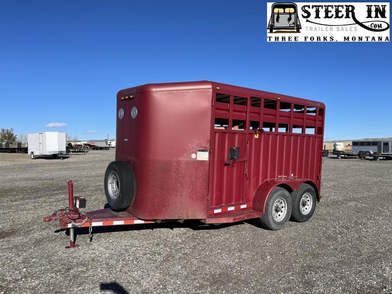 USED 2005 TRAILMAN 14' RANCHER STOCK Stock / Stock Combo Trailer USED 2005 TRAILMAN 14' RANCHER STOCK Stock / Stock Combo Trailer
