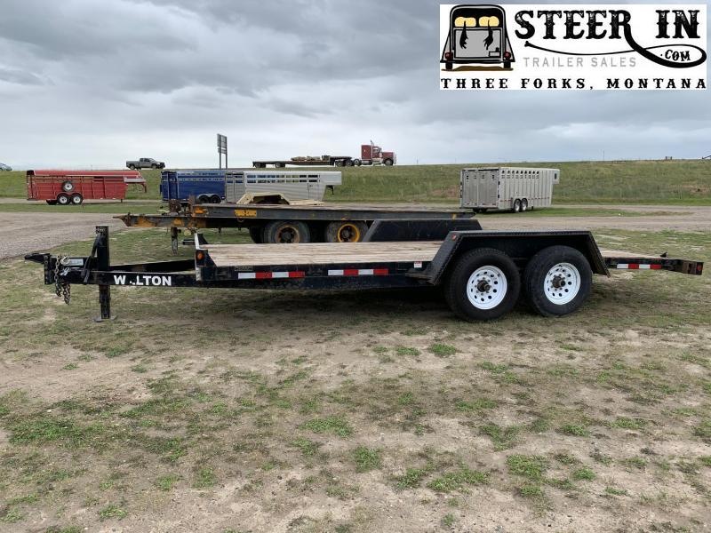 2016 Walton 18' Equipment Trailer 2016 Walton 18' Equipment Trailer