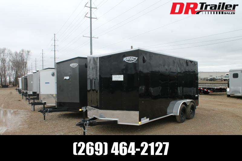 2023 Impact Trailers 7' X 16' + 6" RD ENCLOSED TRAILER 3936 Cargo / Enclosed Trailer