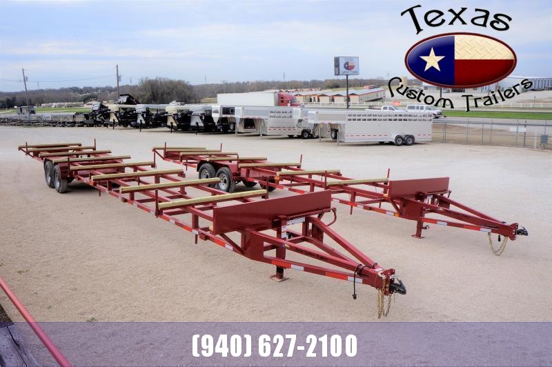 2023 East Texas 32' Bumper Pull Pipe Hauling Trailer Texas Custom Trailer Sales Enclosed and