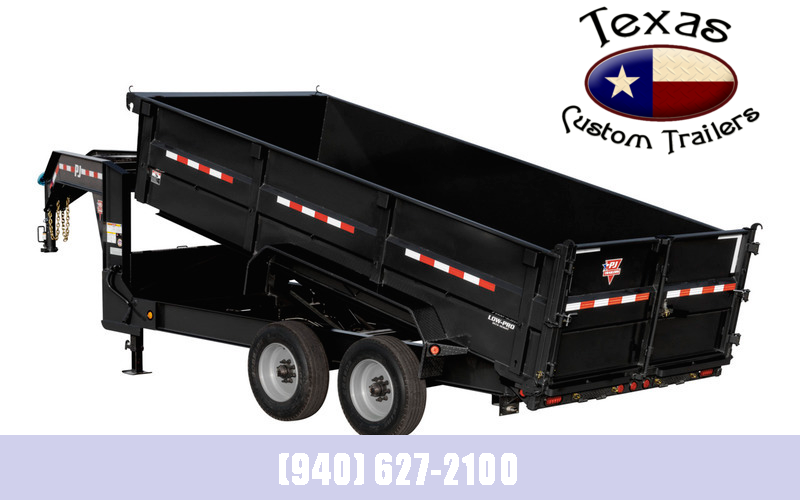 2023 PJ Trailers 16' Gooseneck Low-Pro Dump Trailer 2023 PJ Trailers 16' Gooseneck Low-Pro Dump Trailer