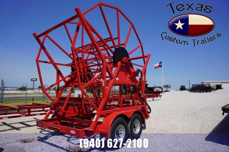 2022 Red River Carrier Poly Pipe Reel Trailer Texas Custom Trailer