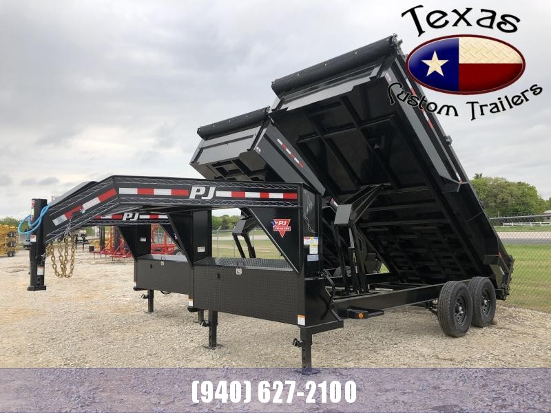 2021 PJ Trailers 16'x83" Gooseneck Low Pro Dump Trailer 2021 PJ Trailers 16'x83" Gooseneck Low Pro Dump Trailer
