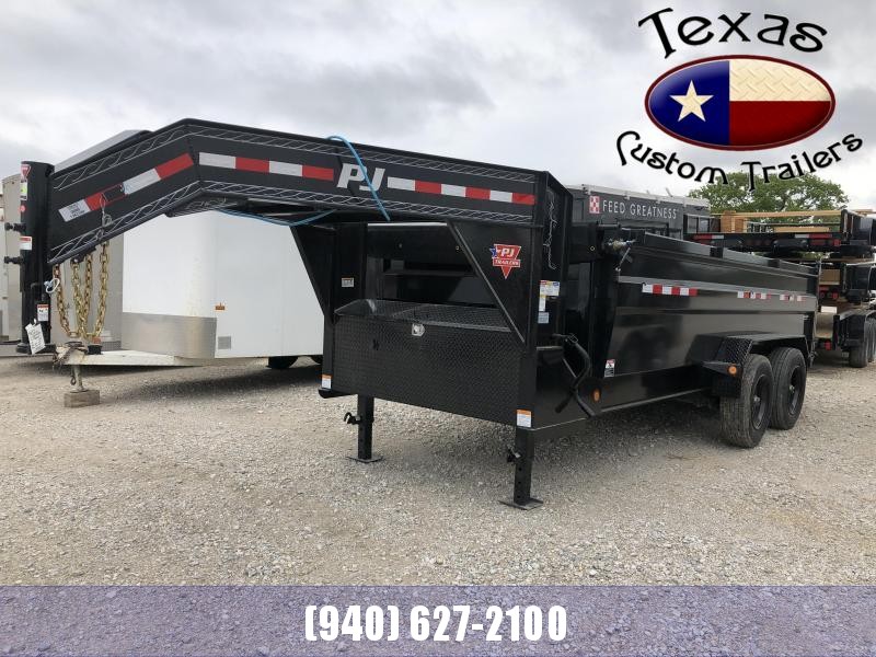 2021 PJ Trailers 16' Gooseneck HD Low-Pro Dump Trailer 2021 PJ Trailers 16' Gooseneck HD Low-Pro Dump Trailer