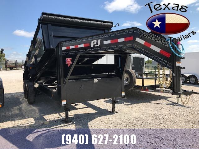 2021 PJ Trailers 16' Gooseneck HD Low-Pro Dump Trailer 2021 PJ Trailers 16' Gooseneck HD Low-Pro Dump Trailer