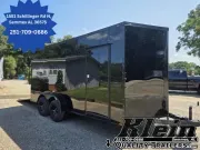 2027 Quality Cargo 7x16 BLACK BLACKOUT TRAILER -- POLYCORE -- 7' INTERIOR