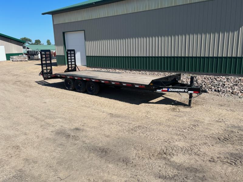 2023 24' 24k Diamond C DEC 307 Deckover Flatbed Trailer Trailers