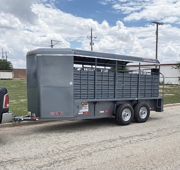 2021 Neckover 16' Grey Bumper Pull Stock Trailer 2021 Neckover 16' Grey Bumper Pull Stock Trailer