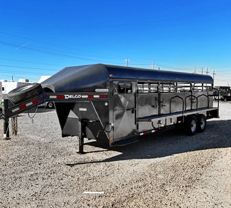 2021 Black 24' Premium Delco Stock Trailer 2021 Black 24' Premium Delco Stock Trailer