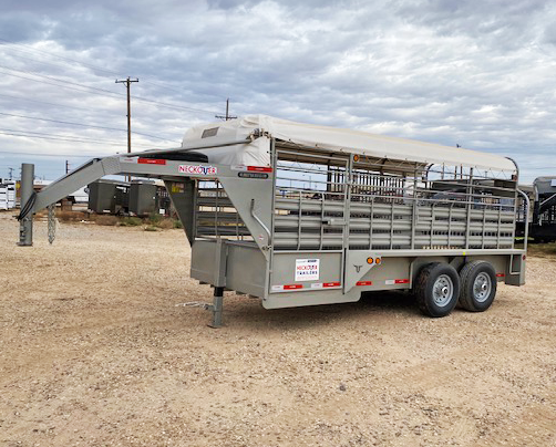 2021 Neckover 16' Tarp Top Stock Trailer 2021 Neckover 16' Tarp Top Stock Trailer