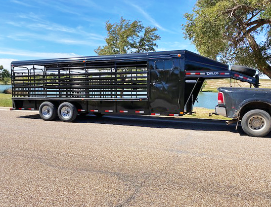 2021 Black 24' Delco Stock Trailer 2021 Black 24' Delco Stock Trailer