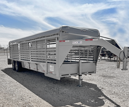 2022 Neckover 28' Canvas Top Stock Trailer - Grey 2022 Neckover 28' Canvas Top Stock Trailer - Grey