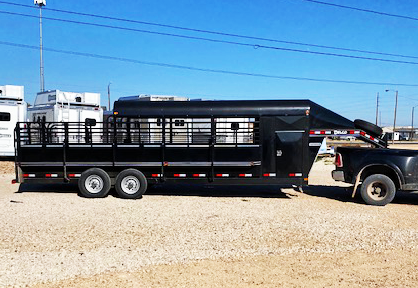 2020 Black 24' Delco Premium Stock Trailer 2020 Black 24' Delco Premium Stock Trailer