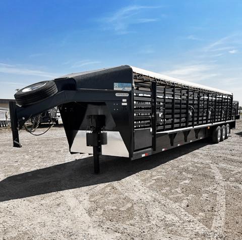 2022 Hughes Light Canvas Top 36' Stock Trailer 2022 Hughes Light Canvas Top 36' Stock Trailer