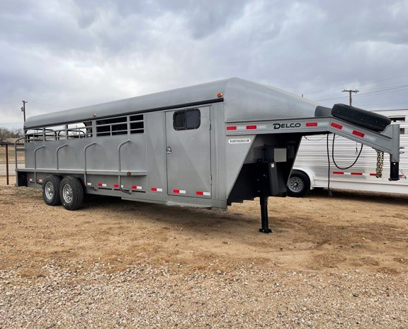 2019 Premium Grey Delco 24' Stock Trailer 2019 Premium Grey Delco 24' Stock Trailer