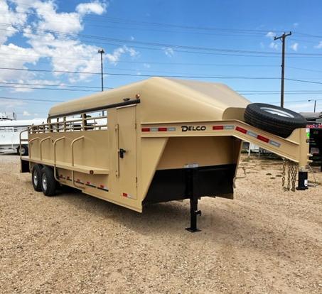 2022 Delco 3/4 Top Gold Stock Trailer 2022 Delco 3/4 Top Gold Stock Trailer