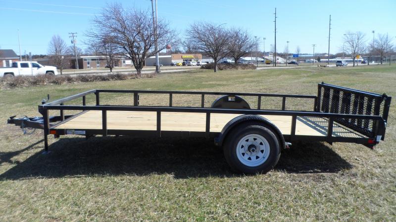 2021 H and H Trailer 82x14 Rail Side Utility Trailer 5K Brak 2021 H and H Trailer 82x14 Rail Side Utility Trailer 5K Brak