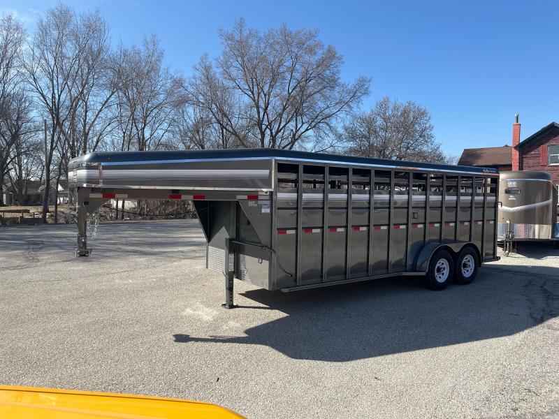 2023 S & S Dura-Line 6'8"x6'6"x20 GN Stock / Stock Combo Trailer 2023 S & S Dura-Line 6'8"x6'6"x20 GN Stock / Stock Combo Trailer