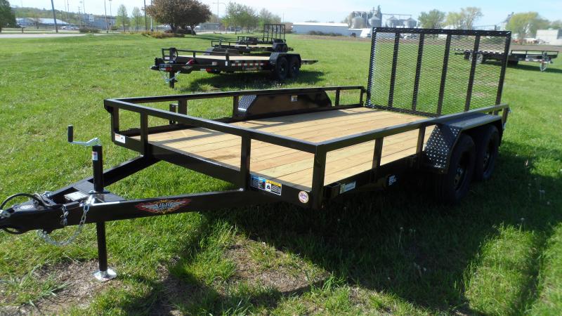 2021 H and H Trailer 82x14 Rail Side Utility Trailer 7K Tand 2021 H and H Trailer 82x14 Rail Side Utility Trailer 7K Tand