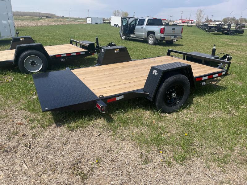 2021 H and H Scissor LIft (Gravity Tilt) Single Axle Equipment Trailer