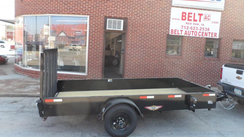 2021 H and H Trailer 82x12 Solid Side Utility Trailer 5K Bra 2021 H and H Trailer 82x12 Solid Side Utility Trailer 5K Bra