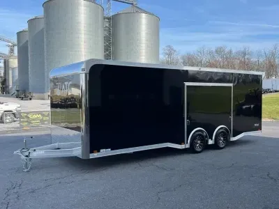 8.5' X 24' ATC RoM 400 Aluminum Enclosed Car Trailer w/ Premium Escape Door