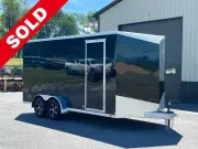 7' X 16' ATC STo 400 Aluminum V-Nose ATV / UTV / Moto Hauler Ramp Door Enclosed Cargo Trailer