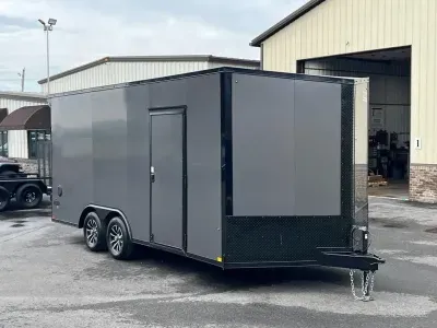8.5' X 18' Pace Journey SE V-Nose Ramp Door Car Hauler Enclosed Trailer