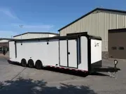 8.5' X 32' ATC RoM 550 Aluminum Race Car Trailer w/ Premium Escape Door