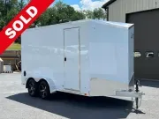 7' X 14' ATC STo 400 Aluminum V-Nose ATV / UTV / Moto Hauler Ramp Door Enclosed Cargo Trailer