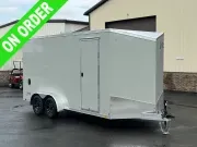 7' X 16' ATC STo 400 Aluminum V-Nose ATV / UTV / Moto Hauler Ramp Door Enclosed Cargo Trailer