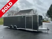 8.5' X 28' ATC RoM 400 Aluminum Race Car Trailer w/ Premium Escape Door