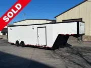 8.5' X 36' ATC RoM 750 Gooseneck Aluminum Race Car Trailer w/ Premium Escape Door