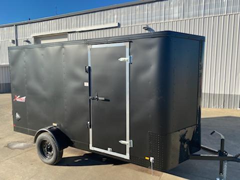 New Mirage 6x12 Enclosed Trailer Matte Black With Blackout and Rear Ramp New Mirage 6x12 Enclosed Trailer Matte Black With Blackout and Rear Ramp