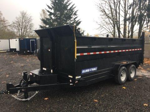 7x16 Dump Trailer 14K Telescopic 4 Ft Side Dump 7x16 Dump Trailer 14K Telescopic 4 Ft Side Dump
