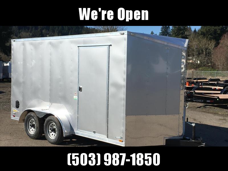 7x14 Tandem Axle Enclosed Cargo Trailer **Slant V Nose** 7x14 Tandem Axle Enclosed Cargo Trailer **Slant V Nose**
