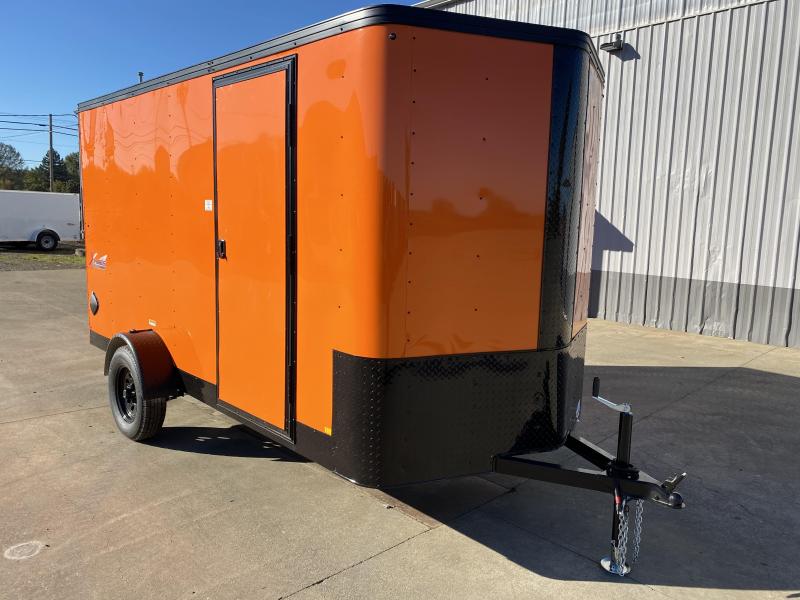 Christmas Blowout Sale! New Mirage 6x12 Enclosed Trailer Orange With Blackout and Rear Ramp Christmas Blowout Sale! New Mirage 6x12 Enclosed Trailer Orange With Blackout and Rear Ramp