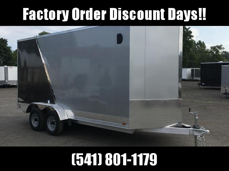 7x14 Tandem Axle Aluminum Cargo Trailer **Side X Side** **FACTORY ORDER** 7x14 Tandem Axle Aluminum Cargo Trailer **Side X Side** **FACTORY ORDER**