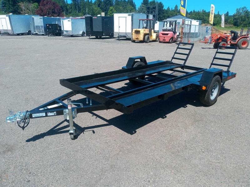 Metal Pan UTV Trailer w/ Fold Down Ramps Metal Pan UTV Trailer w/ Fold Down Ramps
